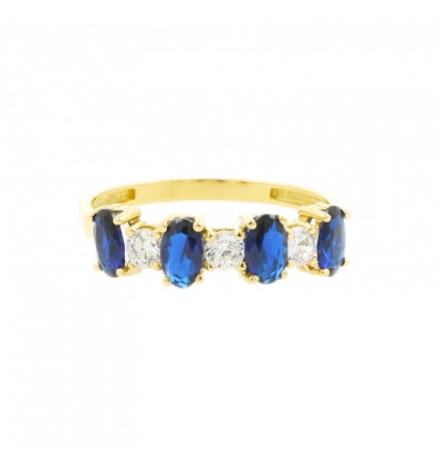 Sortija de oro amarillo (18K)