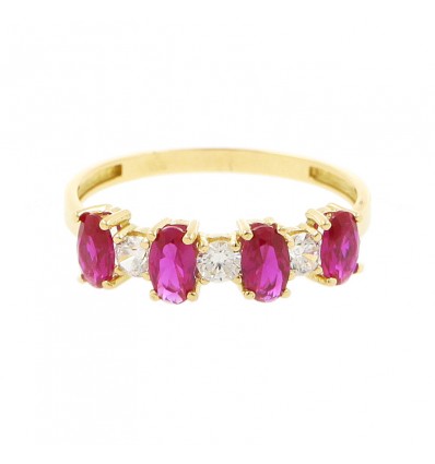 Sortija de oro amarillo (18K)