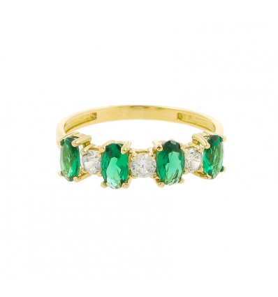 Sortija de oro amarillo (18K)