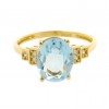 Sortija de oro amarillo (18K)