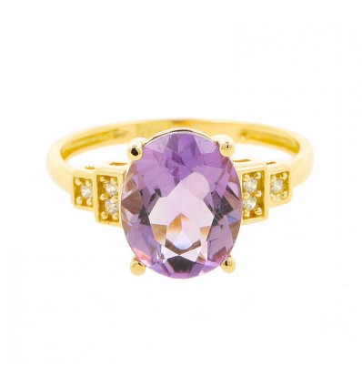 Sortija de oro amarillo (18K)