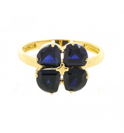 Sortija de oro amarillo (18K)