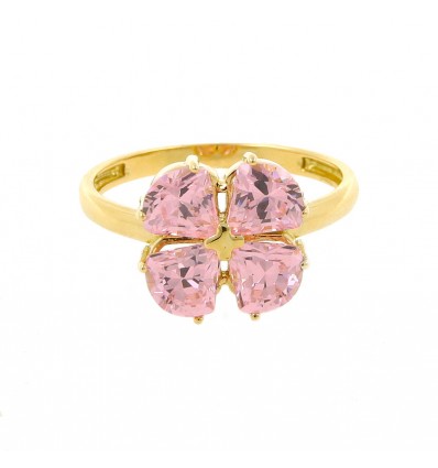 Sortija de oro amarillo (18K)
