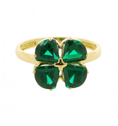 Sortija de oro amarillo (18K)