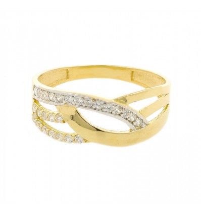Sortija de oro amarillo (18K)
