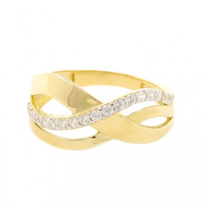 Sortija de oro amarillo (18K)