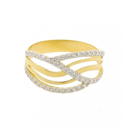 Sortija de oro amarillo (18K)