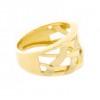Sortija de oro amarillo (18K)