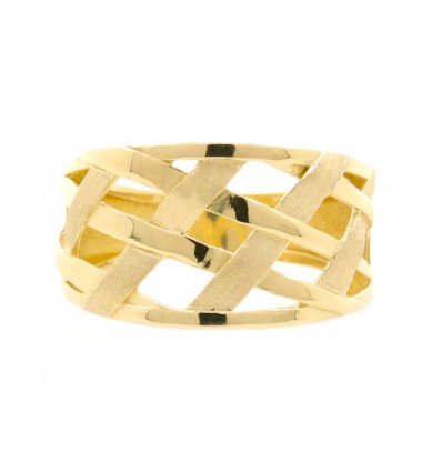 Sortija de oro amarillo (18K)
