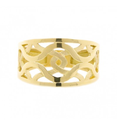 Sortija de oro amarillo (18K)