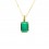 Gargantilla de oro 18K con esmeralda