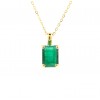 Gargantilla de oro 18K con esmeralda