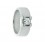 Solitario de oro blanco (18K) con diamante