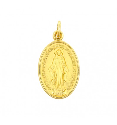 Medalla de la Milagrosa de oro 18K