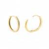 Pendientes de aro de oro 18K