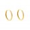 Pendientes de aro de oro 18K
