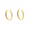 Pendientes de aro de oro 18K