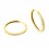 Pendientes de aro de oro 18K