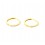 Pendientes de aro de oro 18K