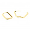 Pendientes de oro amarillo 18K rectangular